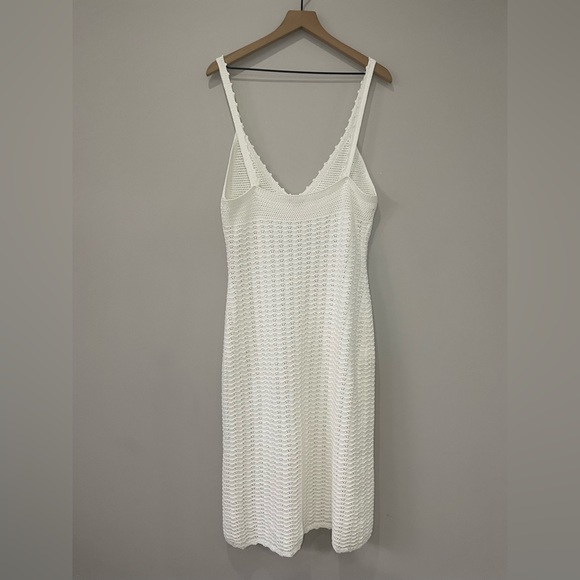 Aritzia Wilfred Evie midi semi sheer crochet midi dress X large - Picture 9 of 16